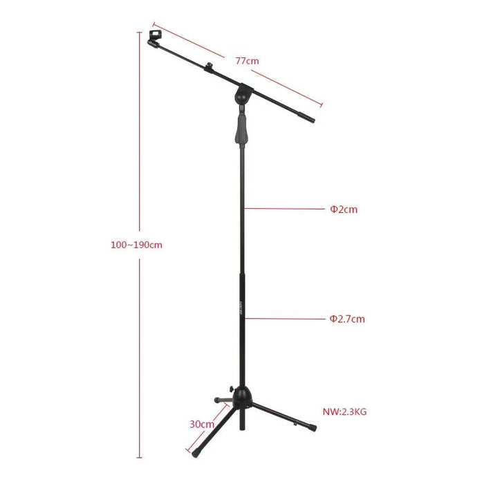 Telescopic Boom Microphone Stand - Fair Deal Music