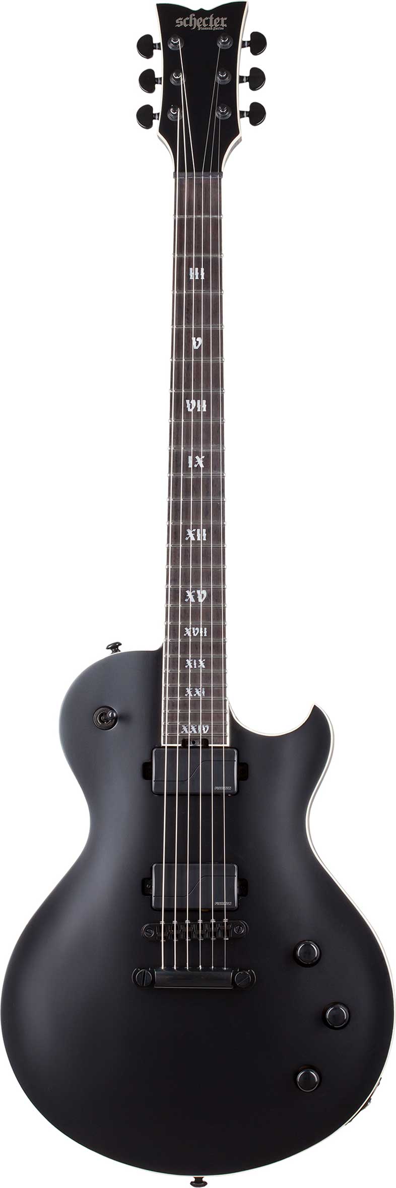 Schecter Solo-II Evil Twin Electric Guitar, Satin Black - Fair Deal Music
