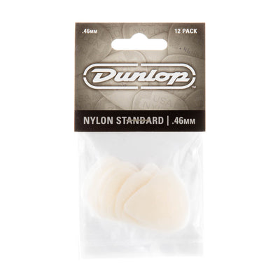 Dunlop Nylon Standard Guitar Plectrum 0.46mm 12 Pack - Fair Deal Music