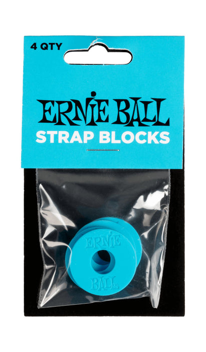 Ernie Ball Strap Blocks Blue 4 Pack - Fair Deal Music