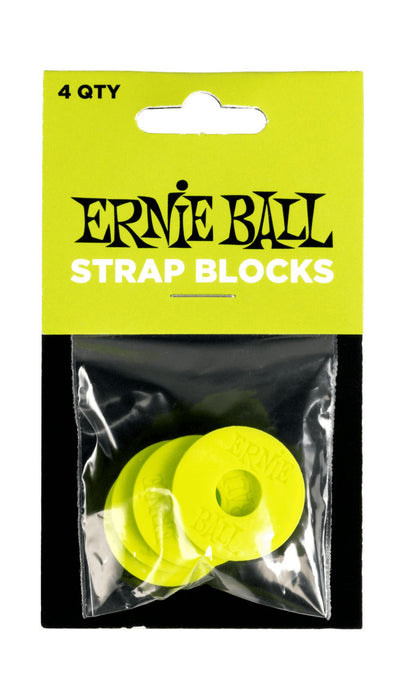 Ernie Ball Strap Blocks Green 4 Pack - Fair Deal Music