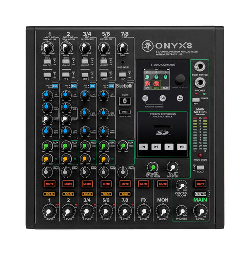 Mackie Onyx8 8-Channel Premium Analog Mixer with Multitrack USB - Fair Deal Music
