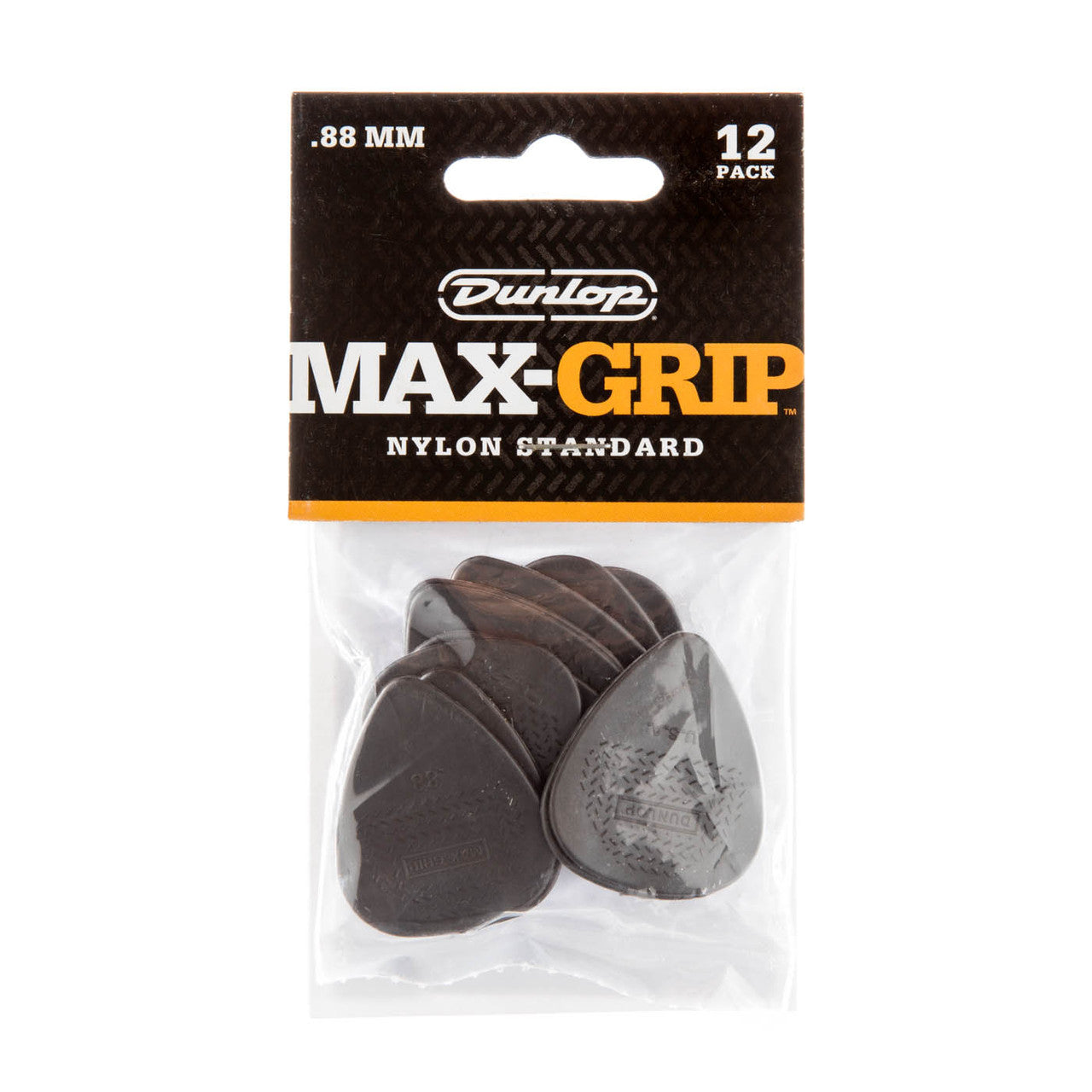 Jim Dunlop Max-Grip Nylon Standard Guitar Plectrum .88mm 12 Pack - Fair Deal Music
