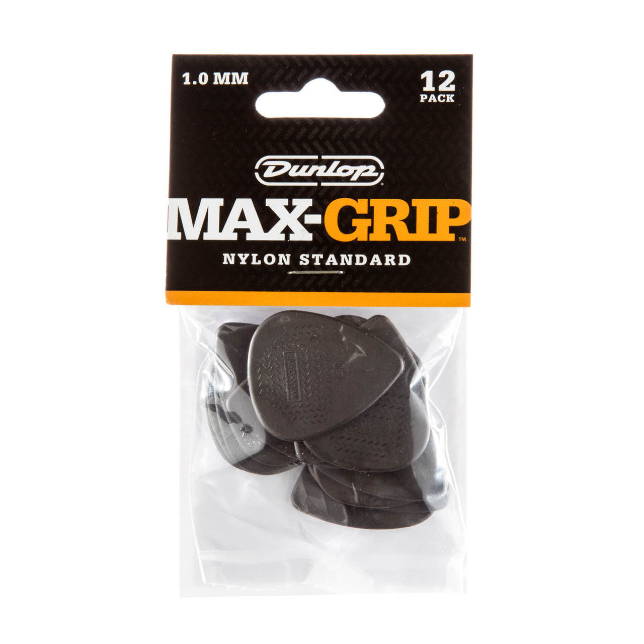Jim Dunlop Max-Grip Nylon Standard Guitar Plectrum 1.0mm 12 Pack - Fair Deal Music