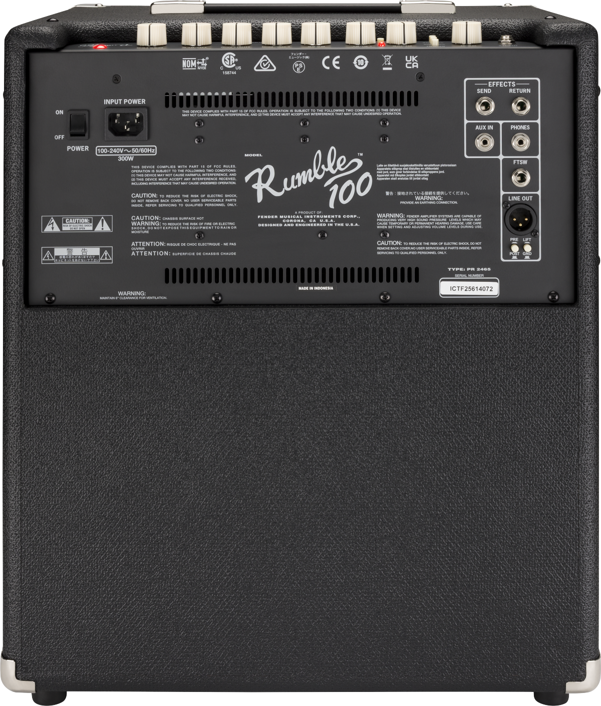 Fender Rumble 100 V3 1x12 Bass Combo - Fair Deal Music