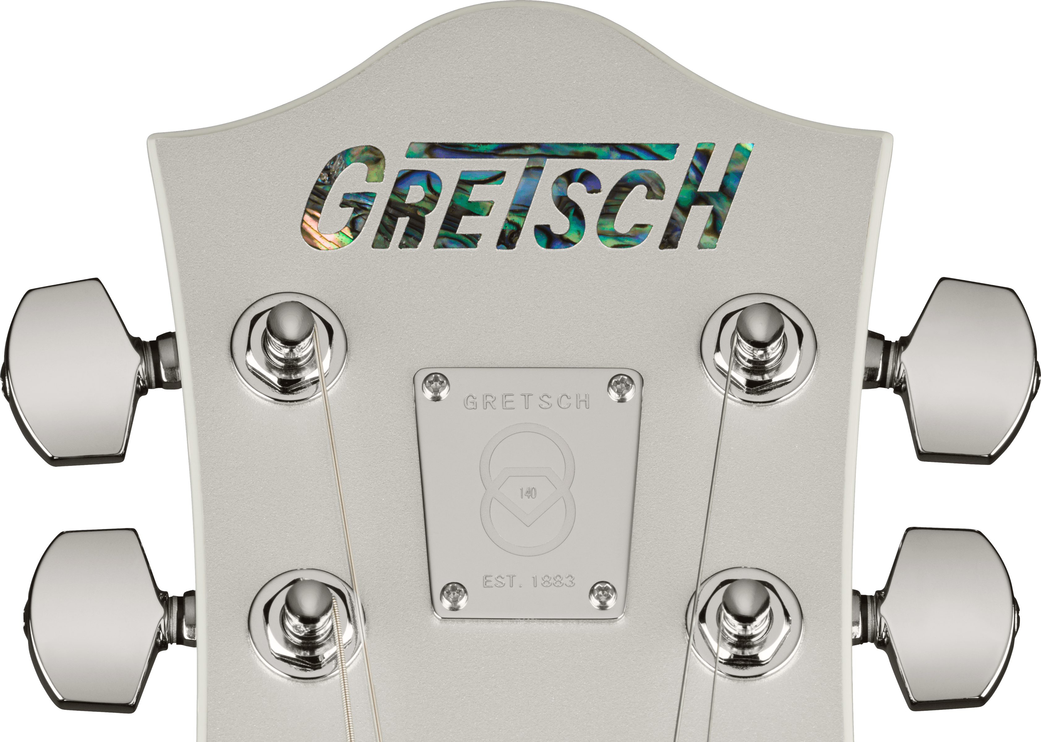 Gretsch G6118T-140 140th Double Platinum Anniversary with String-Thru Bigsby – Two-Tone Stone Platinum/Pure Platinum - Fair Deal Music