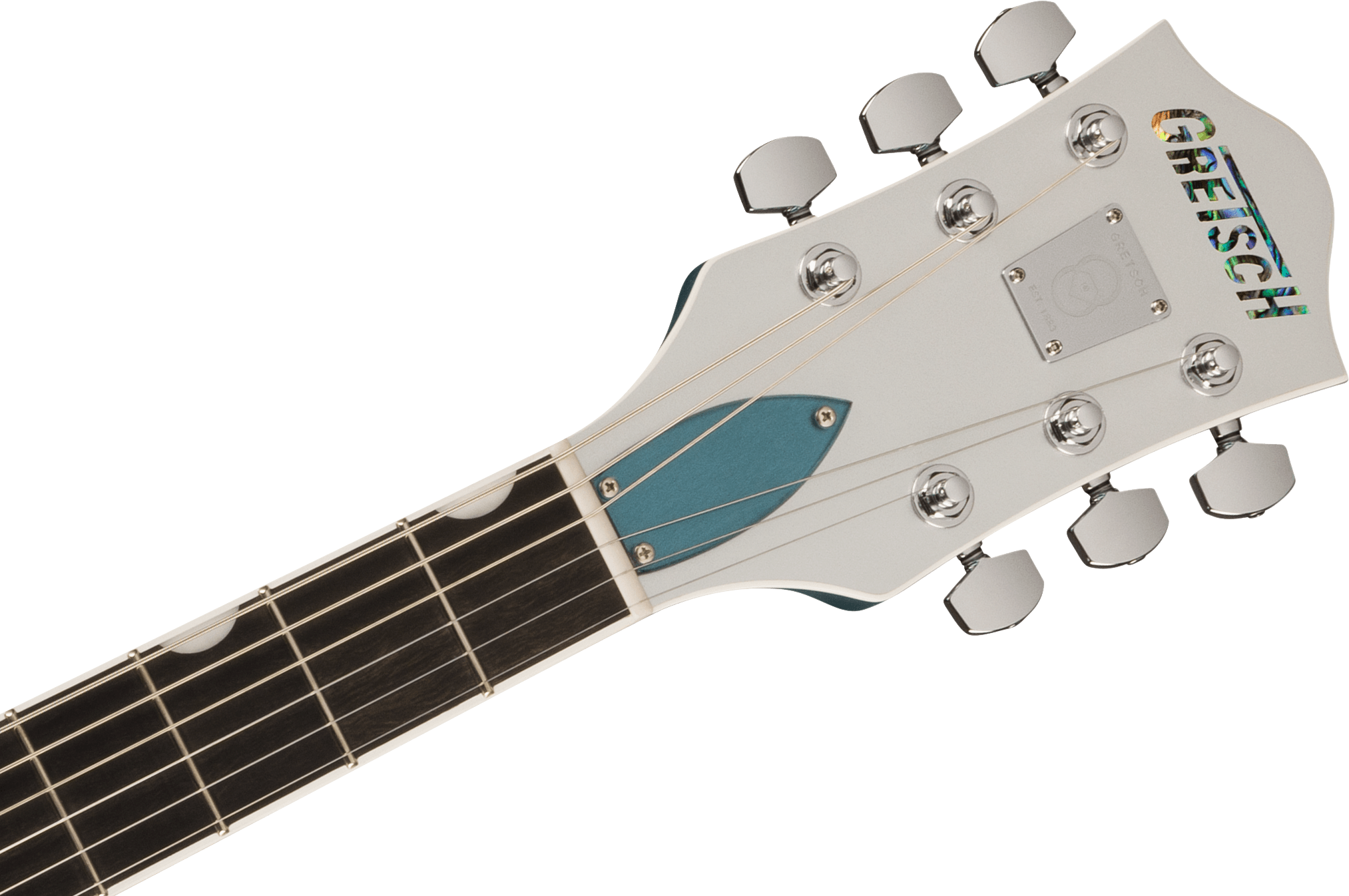 Gretsch G6118T-140 140th Double Platinum Anniversary with String-Thru Bigsby – Two-Tone Stone Platinum/Pure Platinum - Fair Deal Music
