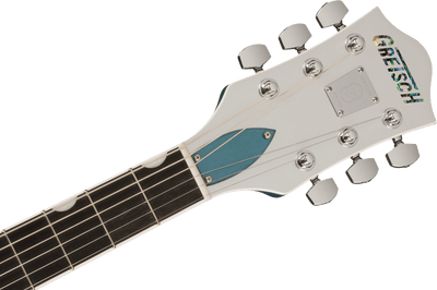 Gretsch G6118T-140 140th Double Platinum Anniversary with String-Thru Bigsby – Two-Tone Stone Platinum/Pure Platinum - Fair Deal Music