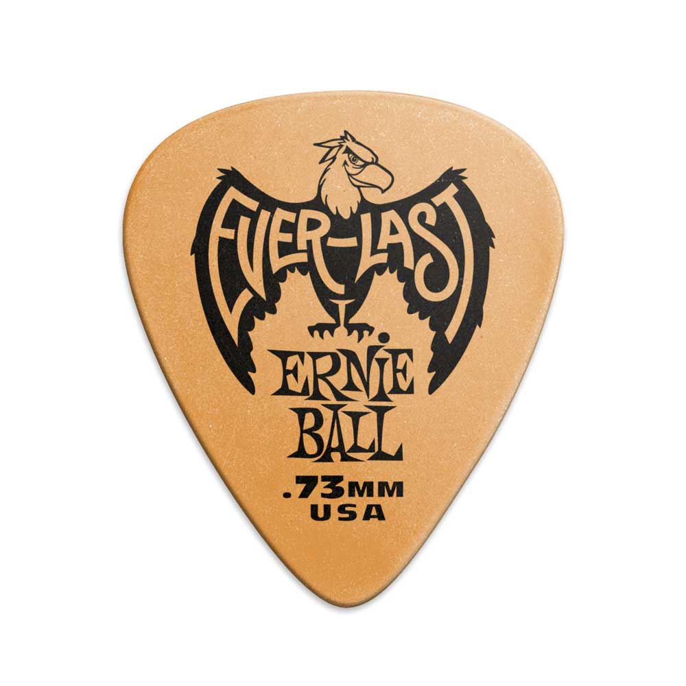 Ernie Ball Everlast Orange 0.73mm 12 Pack Plectrums - Fair Deal Music