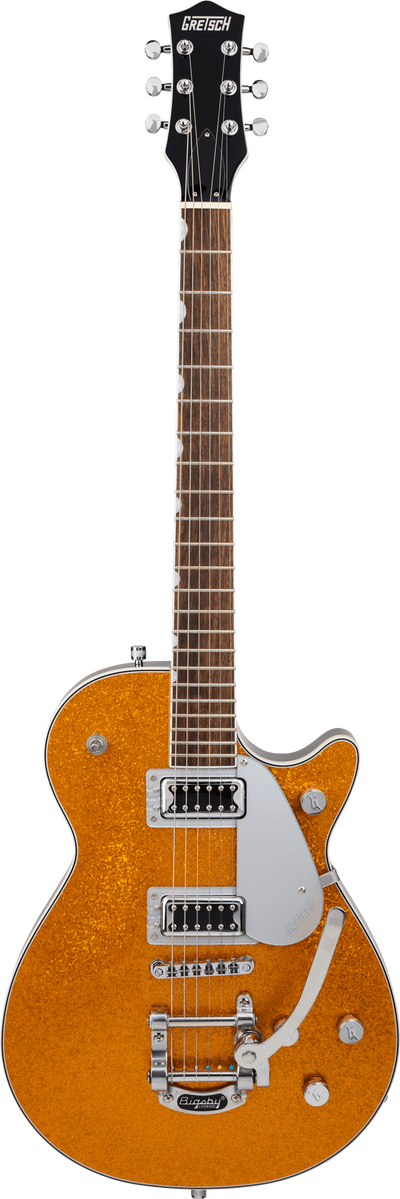 Gretsch G5230T Electromatic Sparkle Jet FT Single-Cut with Bigsby, Gold Sparkle - Fair Deal Music