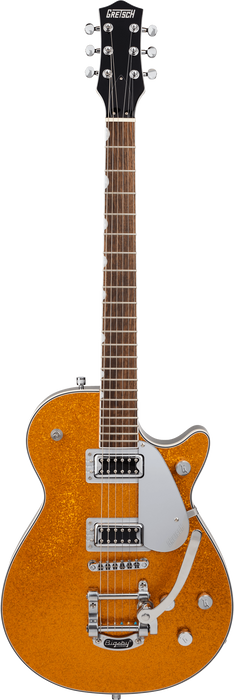 Gretsch G5230T Electromatic Sparkle Jet FT Single-Cut with Bigsby, Gold Sparkle - Fair Deal Music