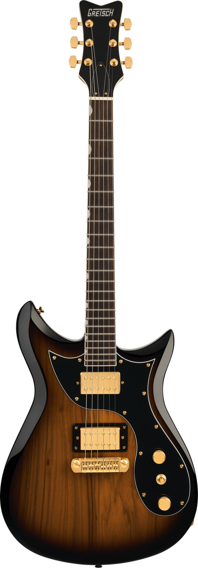 EMBARGO 9/9/2026 Gretsch Limited Edition Electromatic® Black Limba CVT, Rosewood Fingerboard, Sunburst - Fair Deal Music