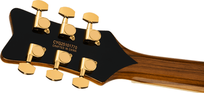 EMBARGO 9/9/2026 Gretsch Limited Edition Electromatic® Black Limba Jet™, Ebony Fingerboard, Sunburst - Fair Deal Music
