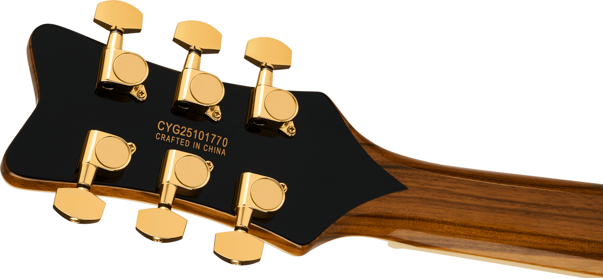 EMBARGO 9/9/2026 Gretsch Limited Edition Electromatic® Black Limba Jet™, Ebony Fingerboard, Sunburst - Fair Deal Music