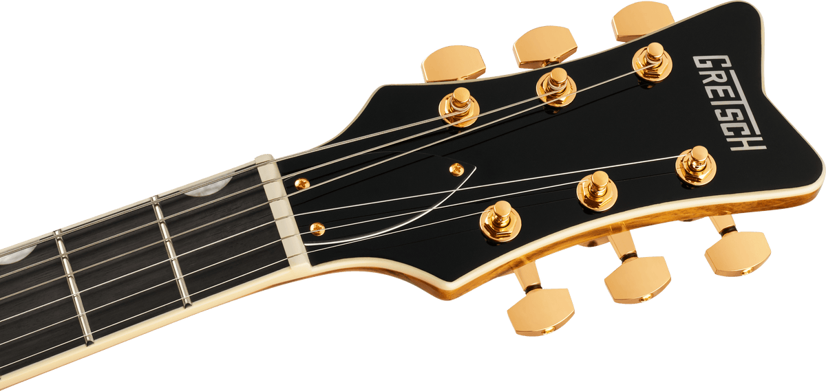 EMBARGO 9/9/2026 Gretsch Limited Edition Electromatic® Black Limba Jet™, Ebony Fingerboard, Sunburst - Fair Deal Music