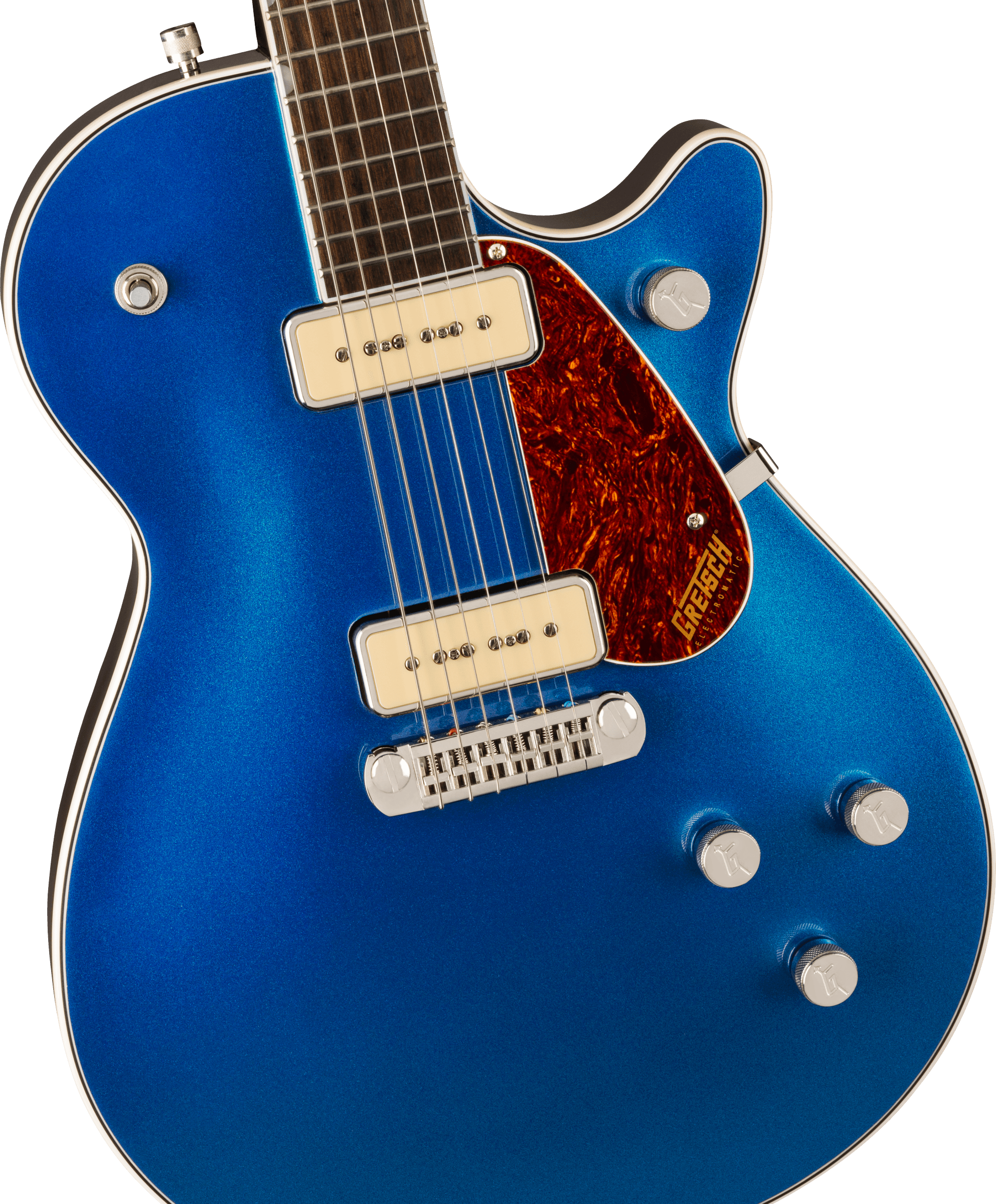 Gretsch G5210-P90 Electromatic Jet Two 90 Single-Cut with Wraparound, Fairlane Blue - Fair Deal Music