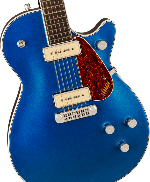 Gretsch G5210-P90 Electromatic Jet Two 90 Single-Cut with Wraparound, Fairlane Blue, Ex Display - Fair Deal Music