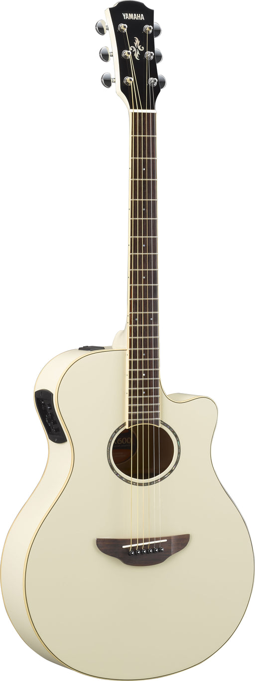 Yamaha APX600 Electro-Acoustic Guitar, Vintage White - Fair Deal Music