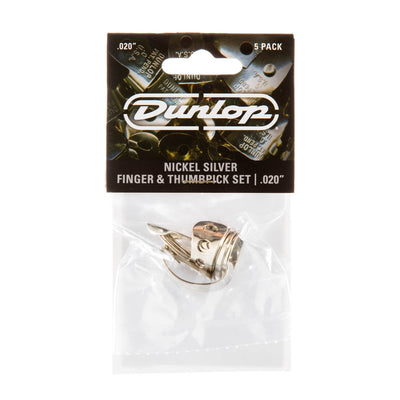 DUNLOP 33P.020 SET NICKEL SILVER FINGER AND THUMBPICK SET - Fair Deal Music