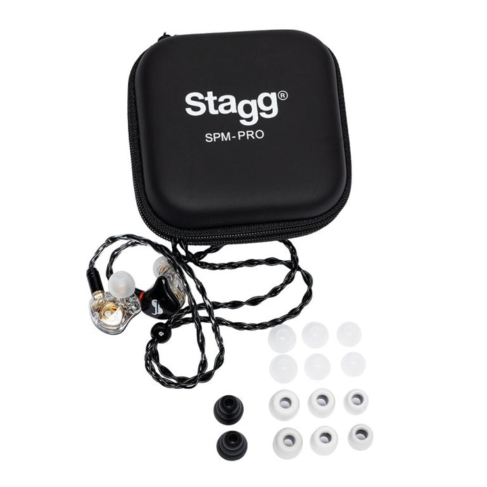 Stagg SPM-PRO BK In-Ear Stage Monitors - Black - Fair Deal Music