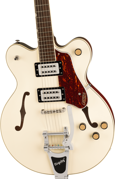 Gretsch G2622T Streamliner Center Block Double-Cut with Bigsby in Vintage White Electric Guitar - Fair Deal Music