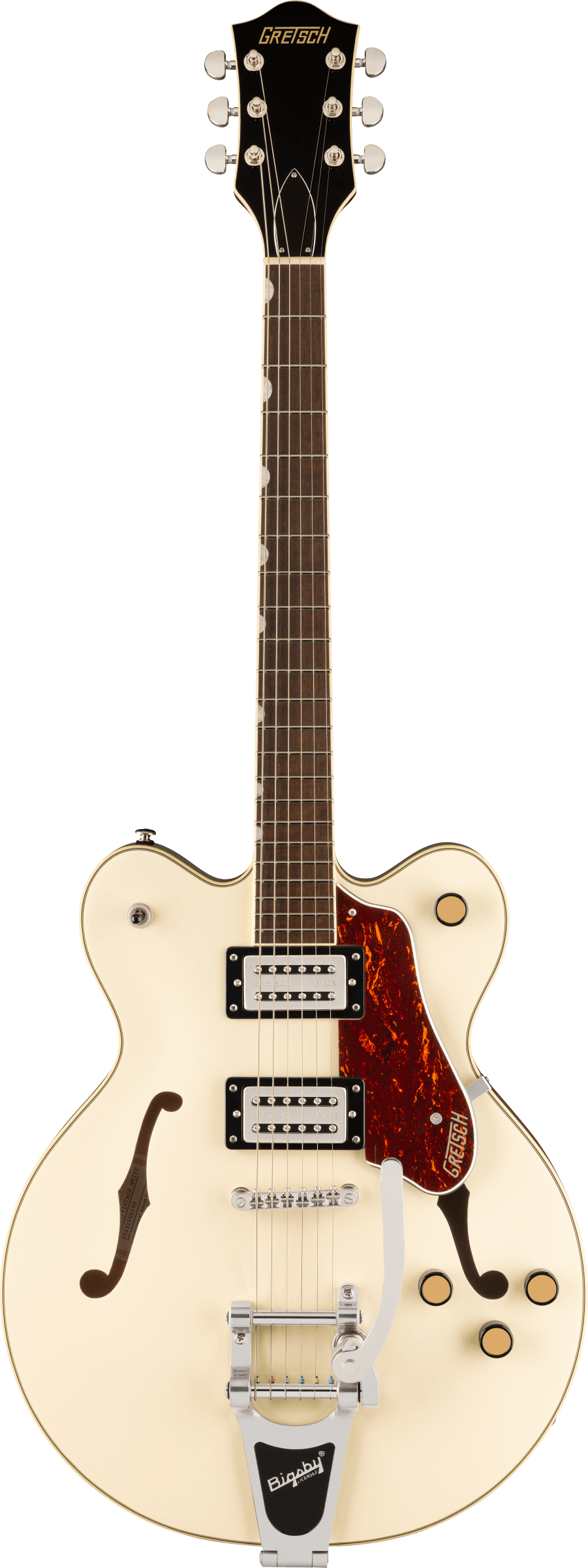 Gretsch G2622T Streamliner Center Block Double-Cut with Bigsby in Vintage White Electric Guitar - Fair Deal Music