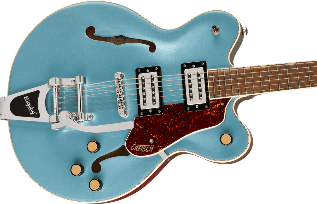 Gretsch G2622T Streamliner™ Center Block Double-Cut with Bigsby®, Laurel Fingerboard, Broad’Tron™ BT-3S Pickups, Arctic Blue - Fair Deal Music
