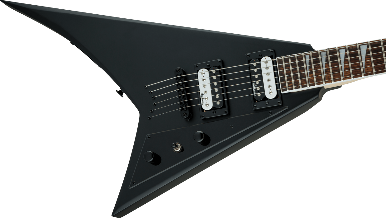 Jackson JS Series Rhoads JS32T, Amaranth Fingerboard, Satin Black Electric Guitar - Fair Deal Music