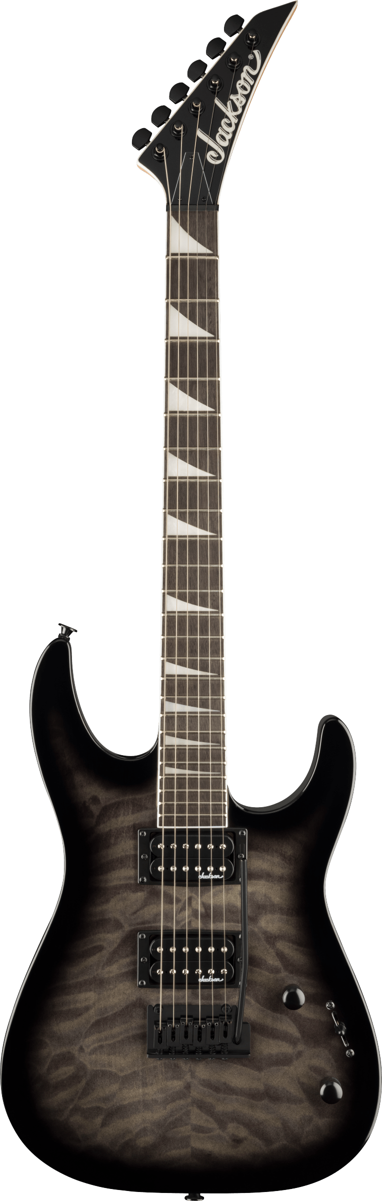 Jackson JS Series Dinky JS20 DKQ 2PT, Transparent Black Burst Electric Guitar - Fair Deal Music