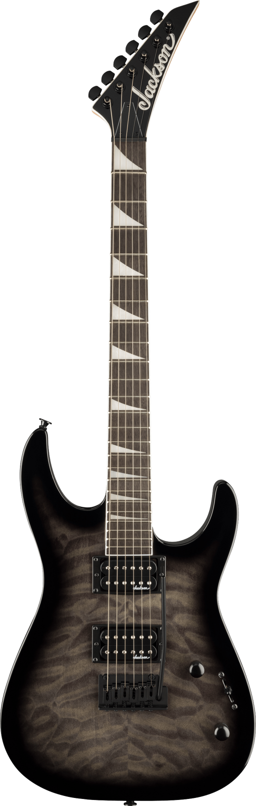 Jackson JS Series Dinky JS20 DKQ 2PT, Transparent Black Burst Electric Guitar - Fair Deal Music