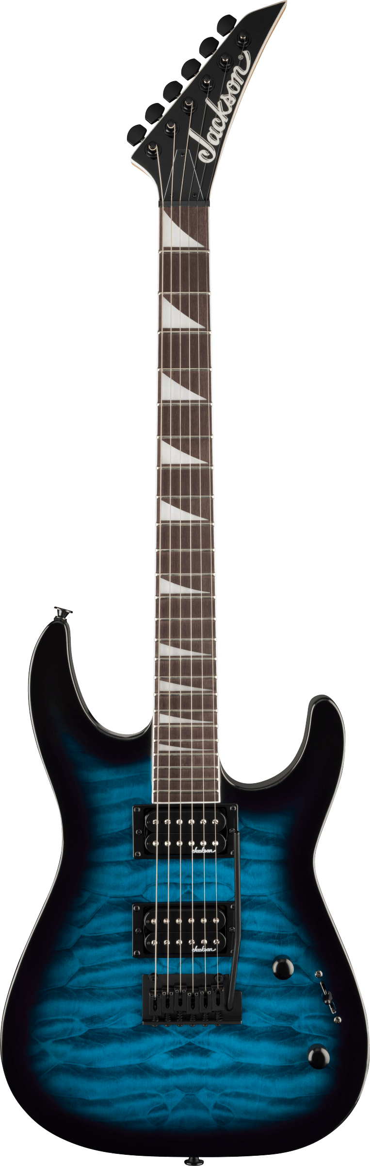 Jackson JS Series Dinky JS20 DKQ 2PT, Transparent Blue Burst Electric Guitar - Fair Deal Music