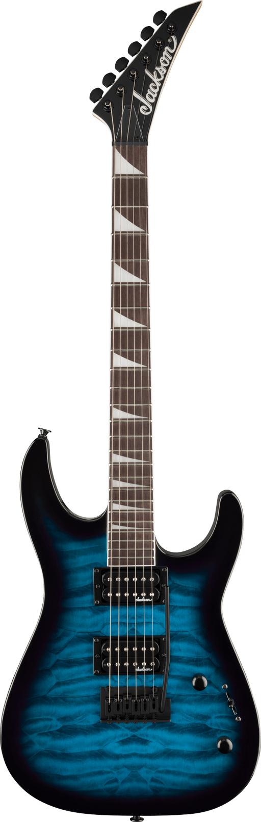 Jackson JS Series Dinky JS20 DKQ 2PT, Transparent Blue Burst Electric Guitar - Fair Deal Music