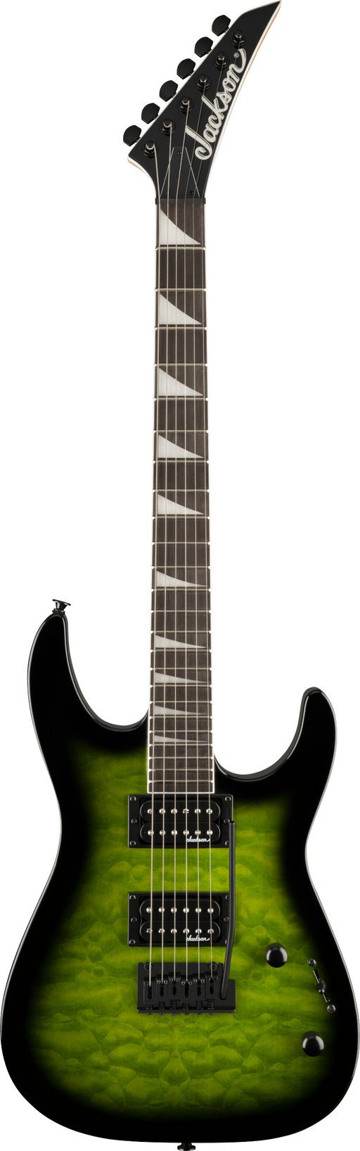 Jackson JS Series Dinky JS20 DKQ 2PT, Transparent Green Burst Electric Guitar - Fair Deal Music