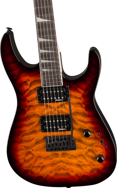 Jackson JS Series Dinky JS20 DKQ 2PT, Transparent Tobacco Burst Electric Guitar - Fair Deal Music