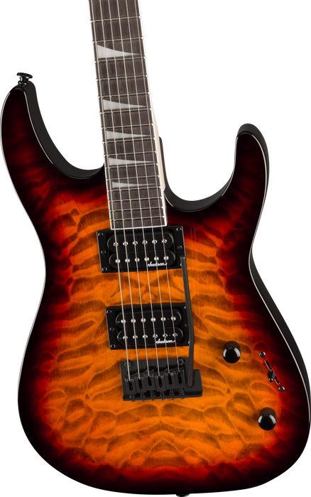 Jackson JS Series Dinky JS20 DKQ 2PT, Transparent Tobacco Burst Electric Guitar - Fair Deal Music