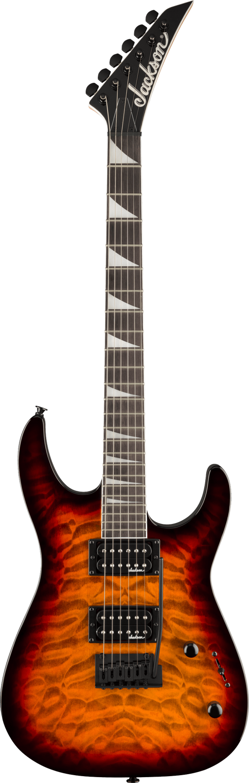 Jackson JS Series Dinky JS20 DKQ 2PT, Transparent Tobacco Burst Electric Guitar - Fair Deal Music