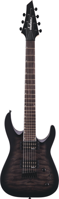 Jackson JS Series Dinky® Arch Top JS22Q-7 DKA HT, Amaranth Fingerboard, Transparent Black Burst - Fair Deal Music
