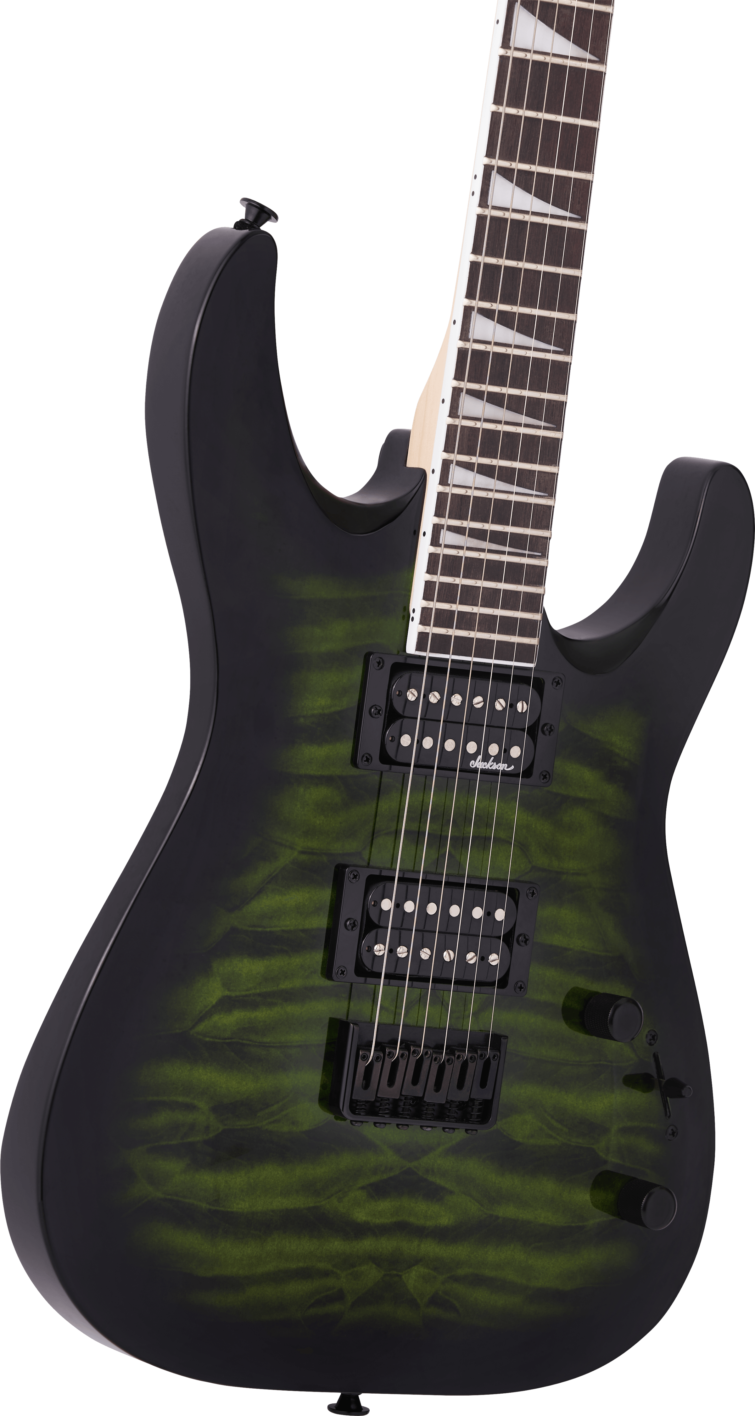 Jackson JS Series Dinky® Arch Top JS32Q DKA HT Transparent Green Burst Electric Guitar - Fair Deal Music