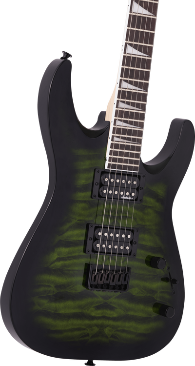 Jackson JS Series Dinky® Arch Top JS32Q DKA HT Transparent Green Burst Electric Guitar - Fair Deal Music