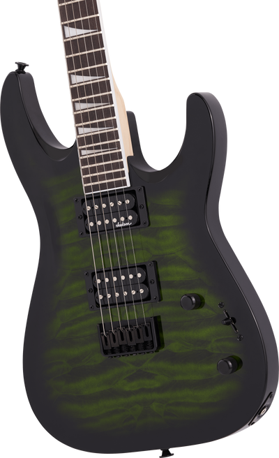 Jackson JS Series Dinky® Arch Top JS32Q DKA HT Transparent Green Burst Electric Guitar - Fair Deal Music