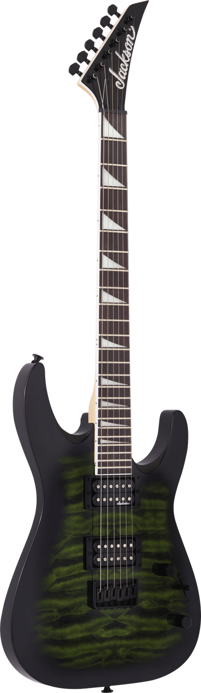Jackson JS Series Dinky® Arch Top JS32Q DKA HT Transparent Green Burst Electric Guitar - Fair Deal Music