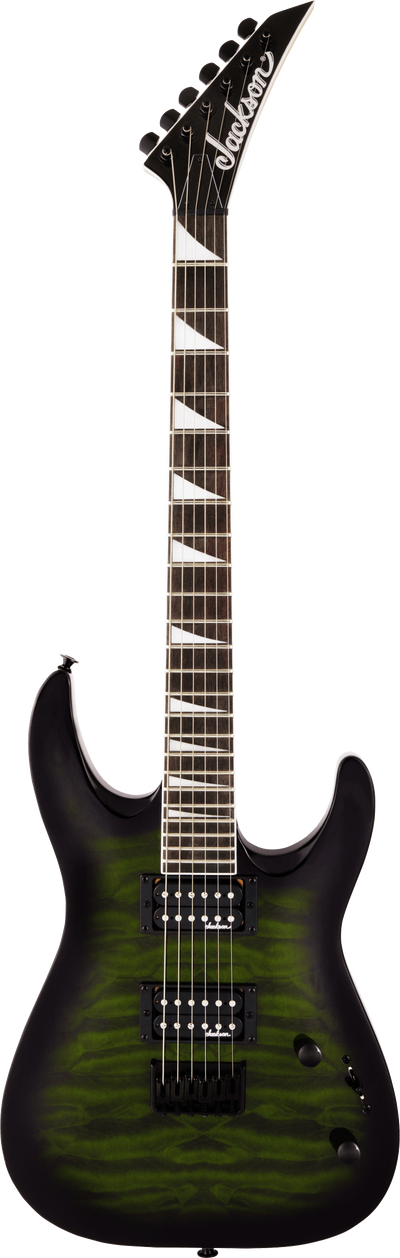 Jackson JS Series Dinky® Arch Top JS32Q DKA HT Transparent Green Burst Electric Guitar - Fair Deal Music