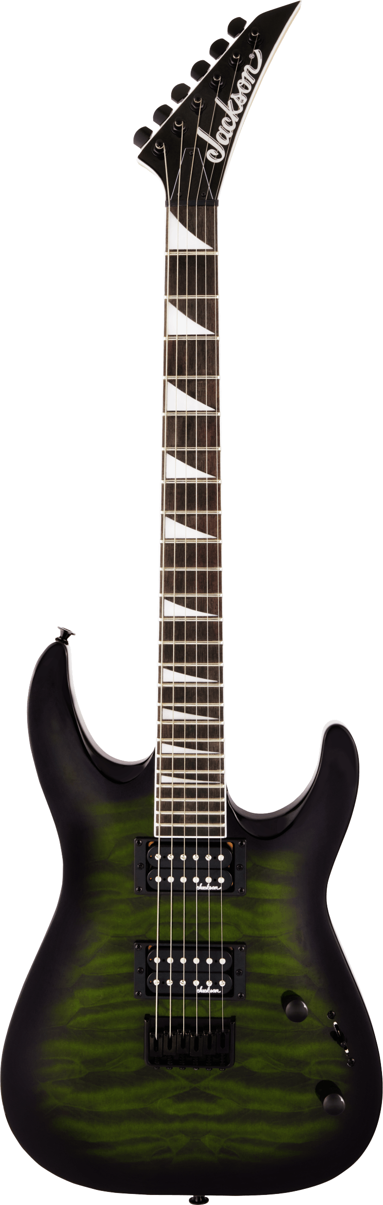 Jackson JS Series Dinky® Arch Top JS32Q DKA HT Transparent Green Burst Electric Guitar - Fair Deal Music