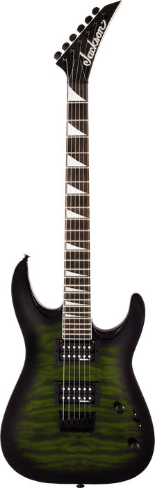 Jackson JS Series Dinky® Arch Top JS32Q DKA HT Transparent Green Burst Electric Guitar - Fair Deal Music