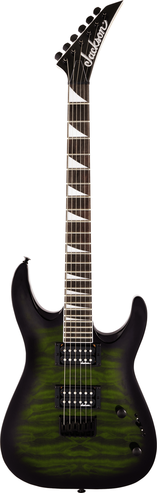 Jackson JS Series Dinky® Arch Top JS32Q DKA HT Transparent Green Burst Electric Guitar - Fair Deal Music