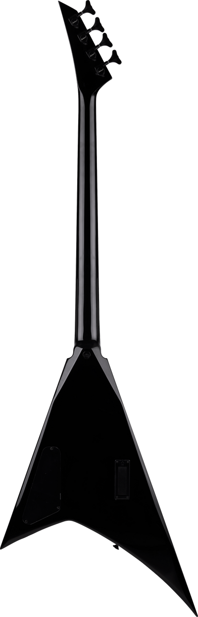 Jackson X Series RRB IV Rhoads Bass, Amaranth Fingerboard, Black with White Pinstripes - Fair Deal Music