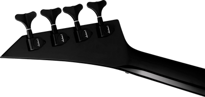 Jackson X Series RRB IV Rhoads Bass, Amaranth Fingerboard, Black with White Pinstripes - Fair Deal Music