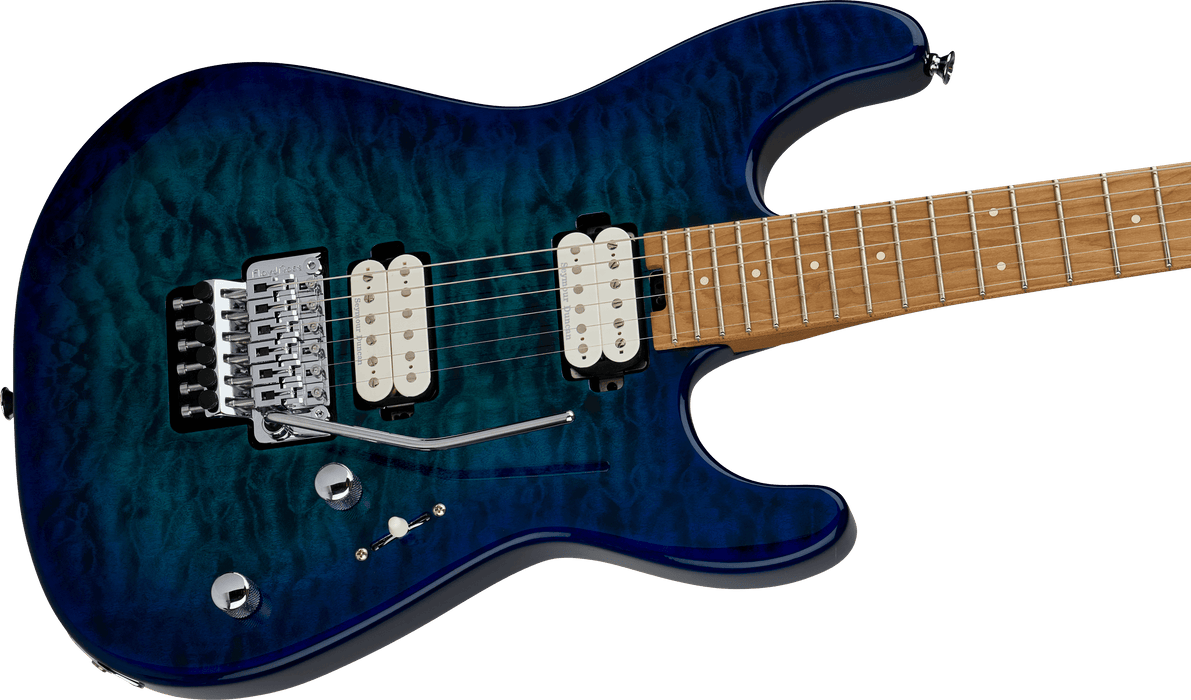 Charvel Pro Mod Plus San Dimas Style 1 HH FR CM in Chlorine Burst, Open Box, Electric Guitar - Fair Deal Music
