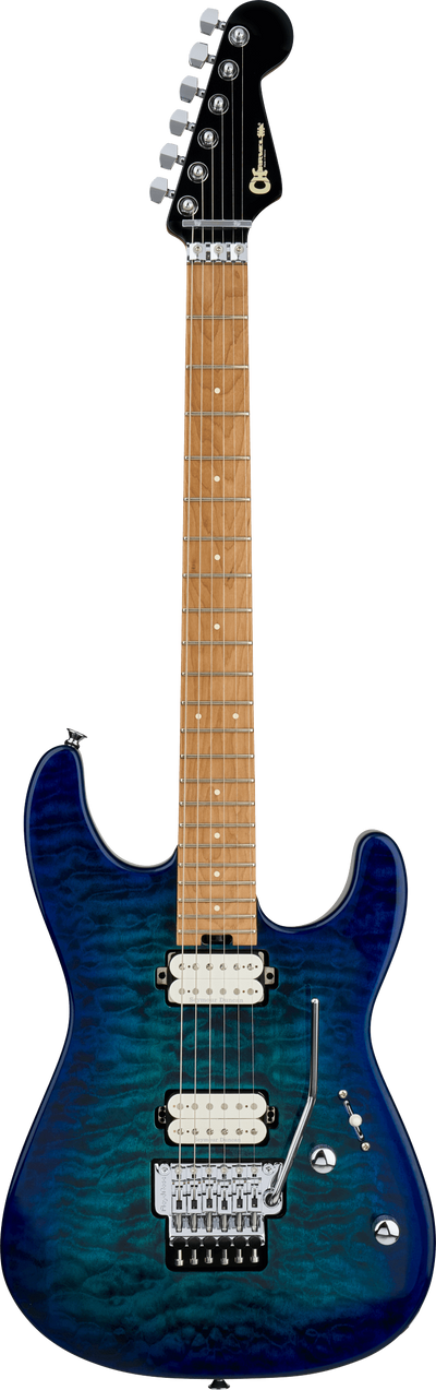 Charvel Pro Mod Plus San Dimas Style 1 HH FR CM in Chlorine Burst, Open Box, Electric Guitar - Fair Deal Music