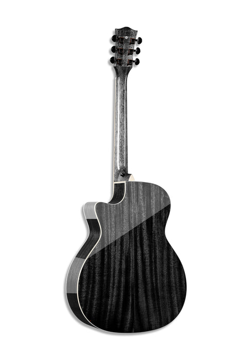 SQOE S340FG-BK Electro Acoustic Guitar Black - Fair Deal Music